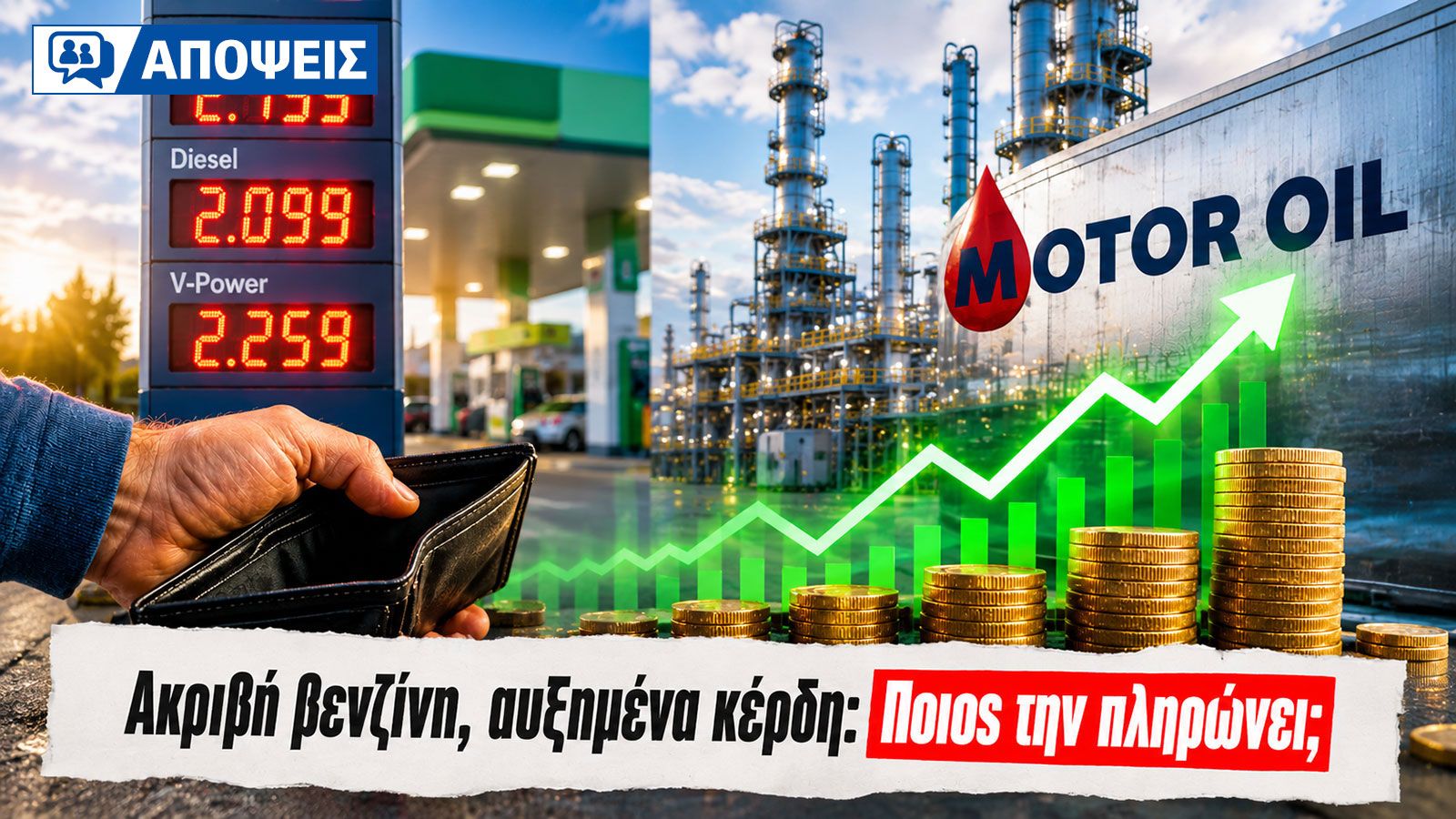 Ακριβή βενζίνη, αυξημένα κέρδη: Τι μαθαίνουμε από τα νέα στοιχεία πετρελαϊκών